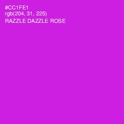 #CC1FE1 - Razzle Dazzle Rose Color Image