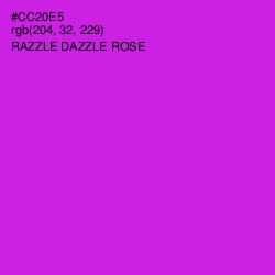 #CC20E5 - Razzle Dazzle Rose Color Image