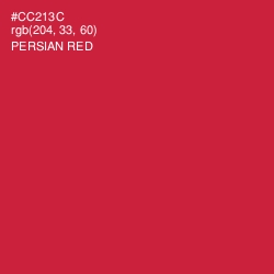 #CC213C - Persian Red Color Image