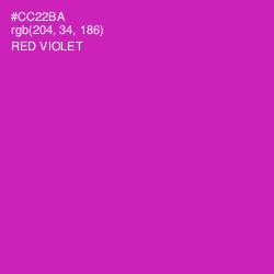 #CC22BA - Red Violet Color Image