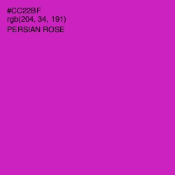 #CC22BF - Persian Rose Color Image