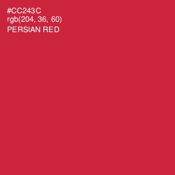 #CC243C - Persian Red Color Image