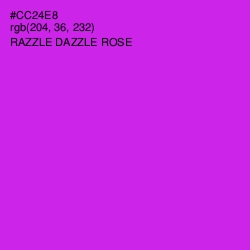 #CC24E8 - Razzle Dazzle Rose Color Image