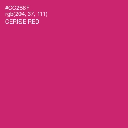 #CC256F - Cerise Red Color Image