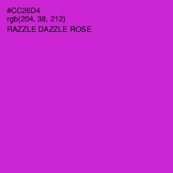 #CC26D4 - Razzle Dazzle Rose Color Image