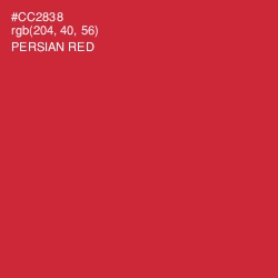 #CC2838 - Persian Red Color Image