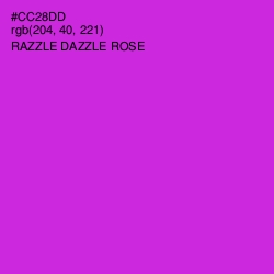 #CC28DD - Razzle Dazzle Rose Color Image