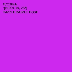 #CC28EE - Razzle Dazzle Rose Color Image