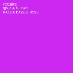 #CC28F2 - Razzle Dazzle Rose Color Image