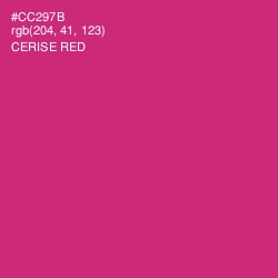#CC297B - Cerise Red Color Image