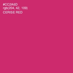 #CC2A6D - Cerise Red Color Image