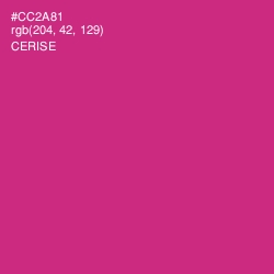 #CC2A81 - Cerise Color Image