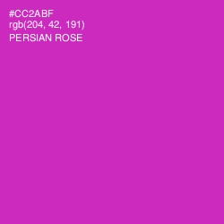 #CC2ABF - Persian Rose Color Image