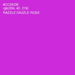 #CC2ADB - Razzle Dazzle Rose Color Image