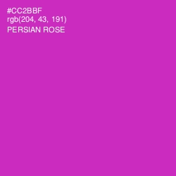 #CC2BBF - Persian Rose Color Image