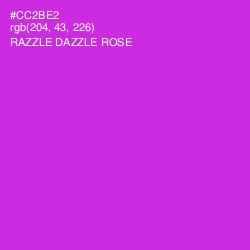 #CC2BE2 - Razzle Dazzle Rose Color Image