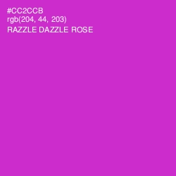 #CC2CCB - Razzle Dazzle Rose Color Image