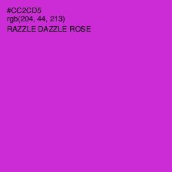 #CC2CD5 - Razzle Dazzle Rose Color Image