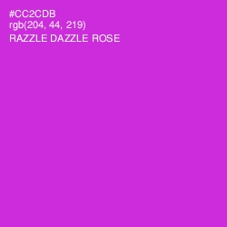 #CC2CDB - Razzle Dazzle Rose Color Image