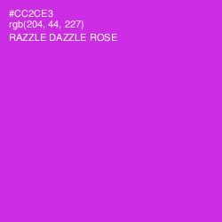 #CC2CE3 - Razzle Dazzle Rose Color Image