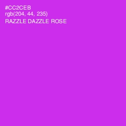 #CC2CEB - Razzle Dazzle Rose Color Image