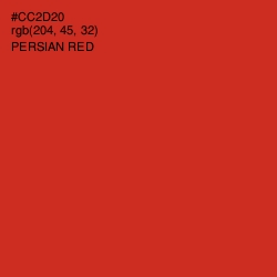 #CC2D20 - Persian Red Color Image