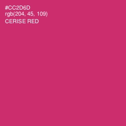 #CC2D6D - Cerise Red Color Image