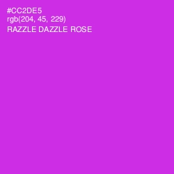 #CC2DE5 - Razzle Dazzle Rose Color Image