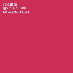 #CC2E58 - Maroon Flush Color Image