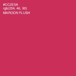#CC2E5A - Maroon Flush Color Image
