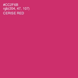 #CC2F6B - Cerise Red Color Image