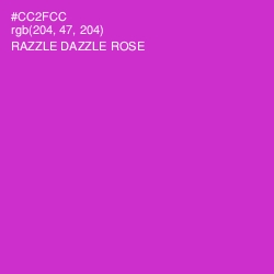 #CC2FCC - Razzle Dazzle Rose Color Image