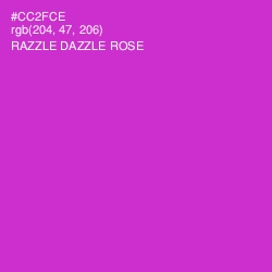 #CC2FCE - Razzle Dazzle Rose Color Image