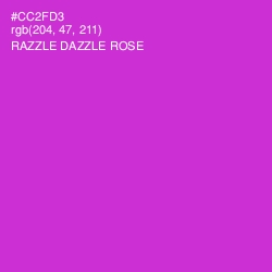 #CC2FD3 - Razzle Dazzle Rose Color Image