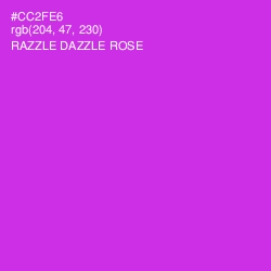 #CC2FE6 - Razzle Dazzle Rose Color Image