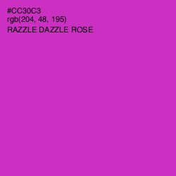 #CC30C3 - Razzle Dazzle Rose Color Image