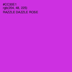 #CC30E1 - Razzle Dazzle Rose Color Image