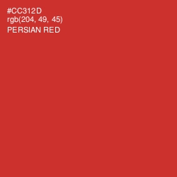 #CC312D - Persian Red Color Image