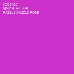 #CC31CC - Razzle Dazzle Rose Color Image
