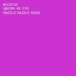 #CC31D2 - Razzle Dazzle Rose Color Image