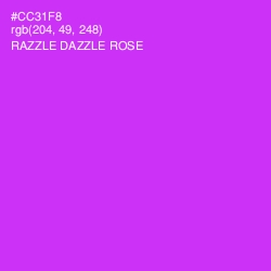 #CC31F8 - Razzle Dazzle Rose Color Image