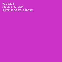 #CC32C8 - Razzle Dazzle Rose Color Image