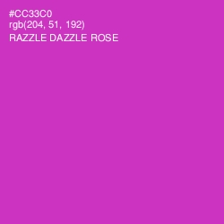 #CC33C0 - Razzle Dazzle Rose Color Image