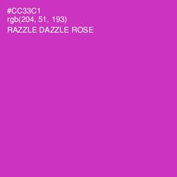 #CC33C1 - Razzle Dazzle Rose Color Image