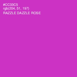 #CC33C5 - Razzle Dazzle Rose Color Image