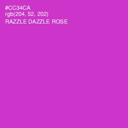 #CC34CA - Razzle Dazzle Rose Color Image