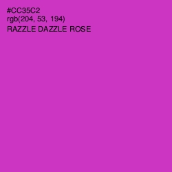 #CC35C2 - Razzle Dazzle Rose Color Image