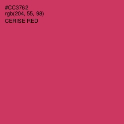 #CC3762 - Cerise Red Color Image