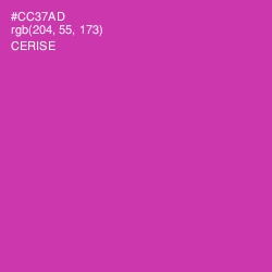 #CC37AD - Cerise Color Image