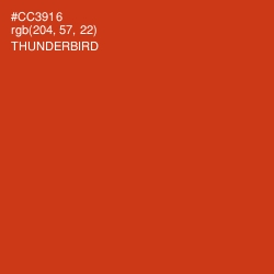 #CC3916 - Thunderbird Color Image